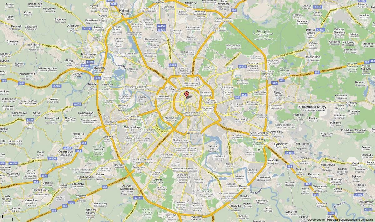 Moskva highway kaart