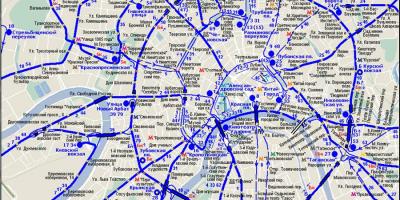 Kaart Moskva trollibussi
