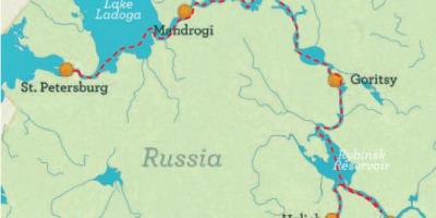 Kaart, Peterburi, Moskvasse, püsikiiruse
