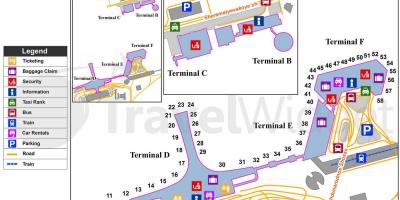 Moskva Sheremetyevo lennujaam kaart