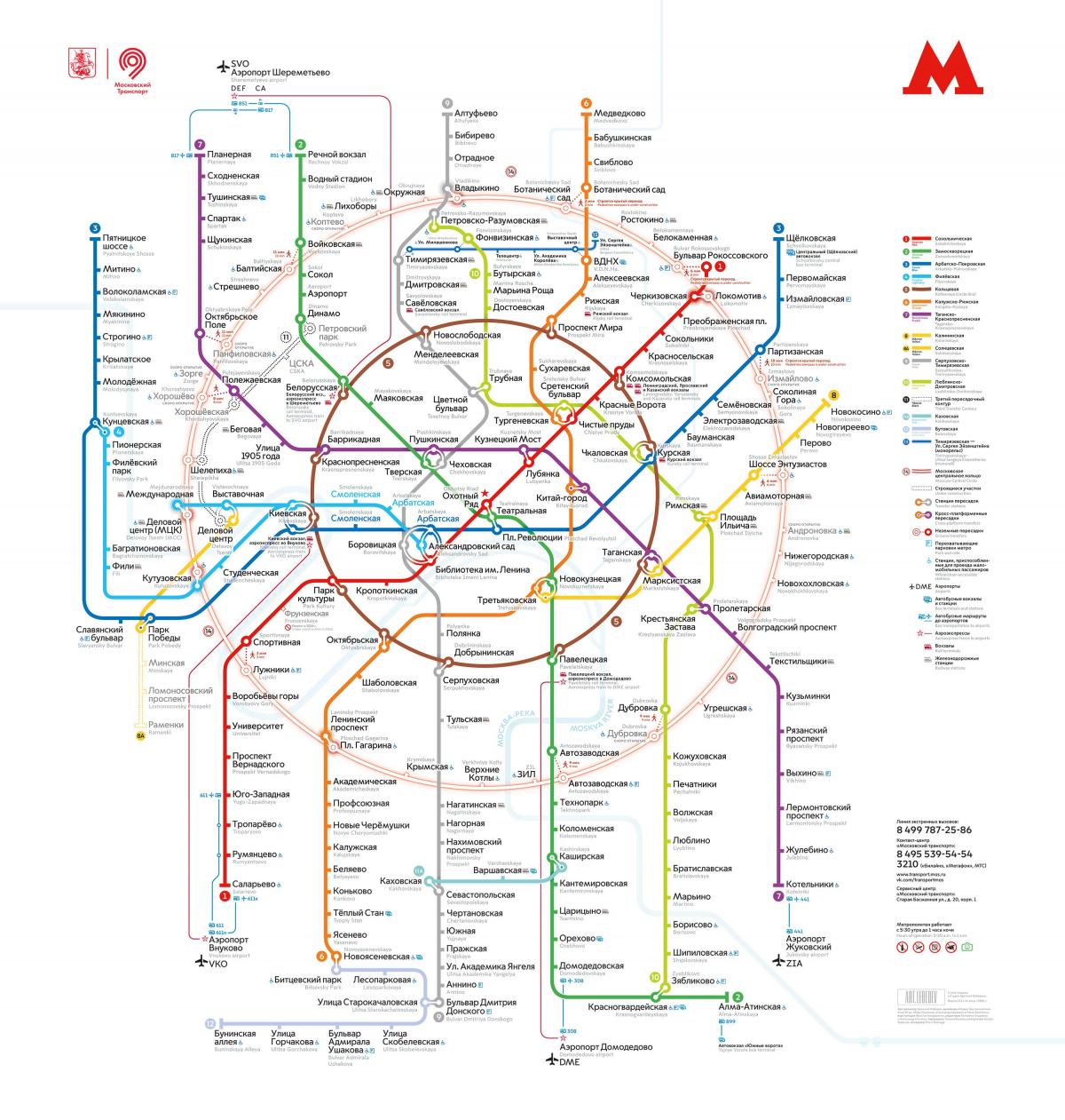 kaart Moskva metroo