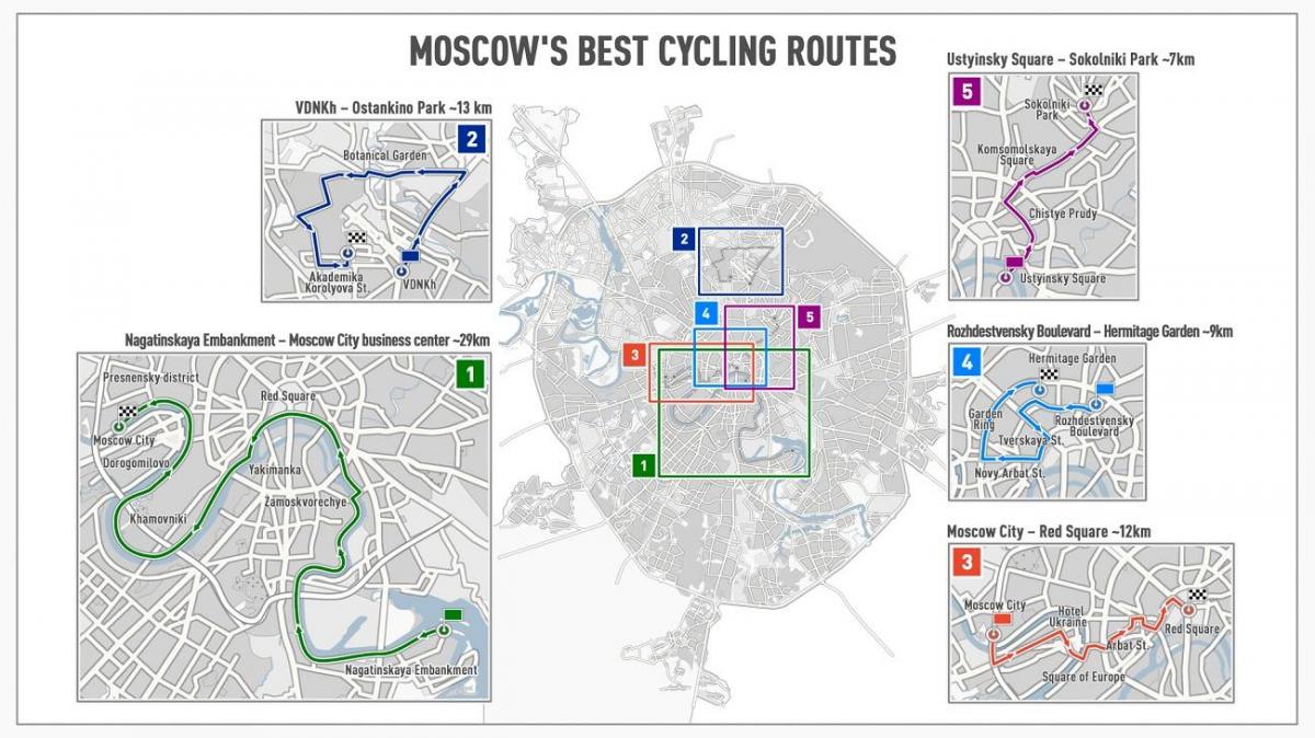 Moskva bike kaart
