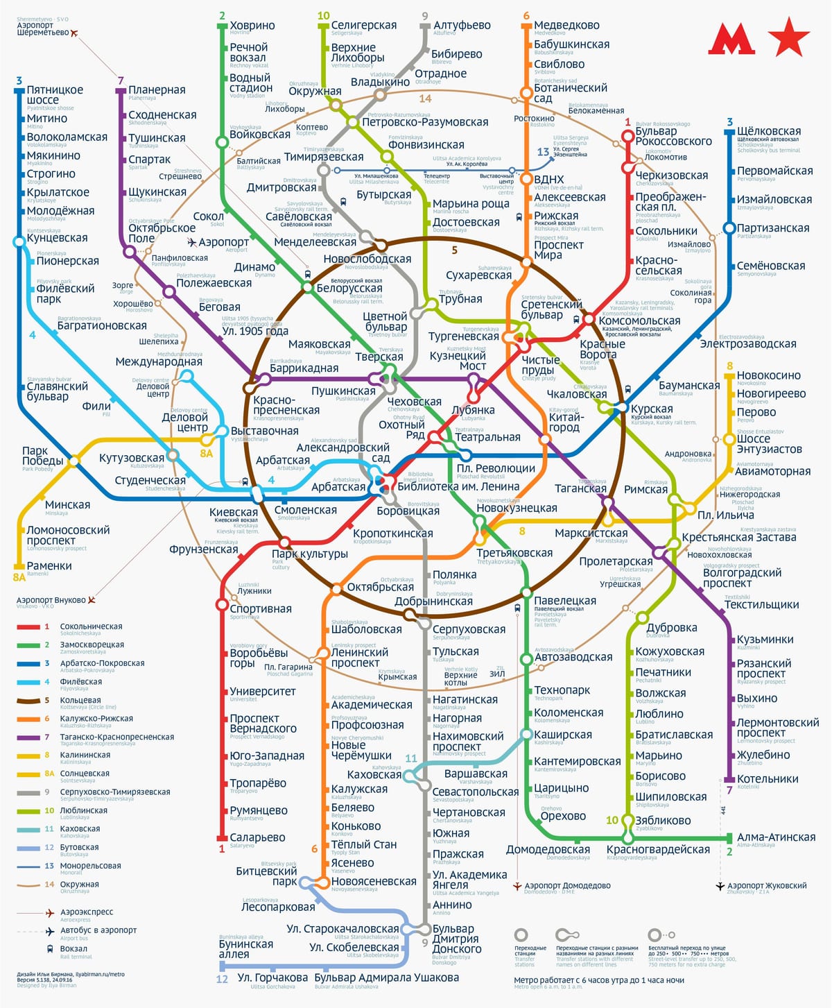 Moskva metroo kaart