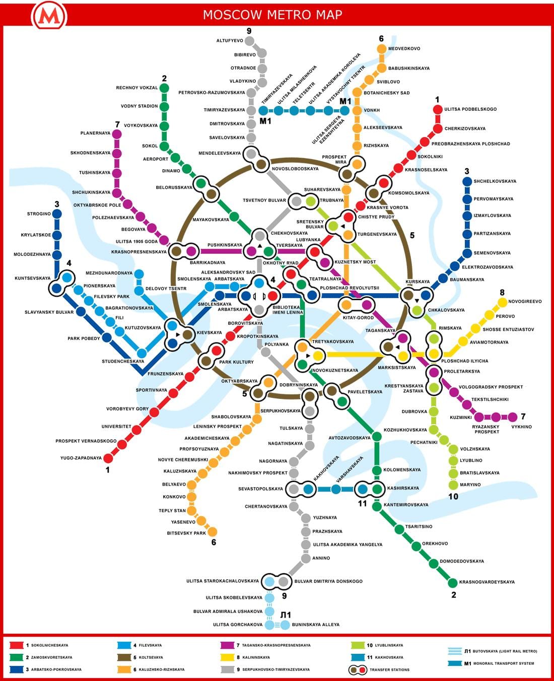 kaart, Moskva underground