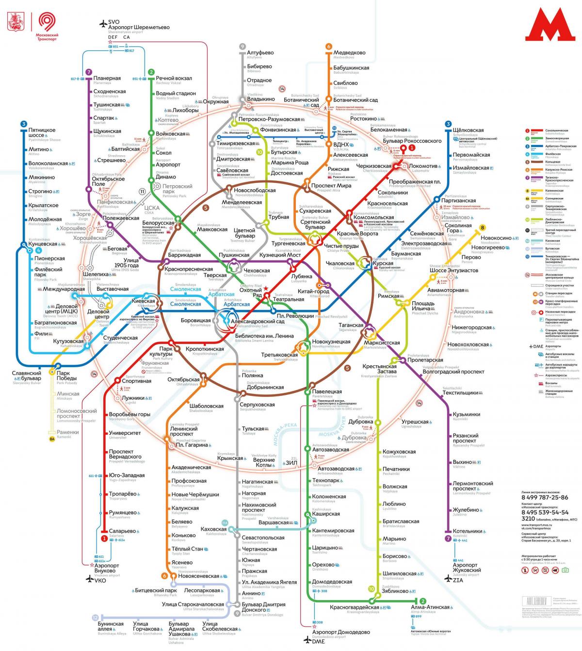 Moskva transpordi kaart