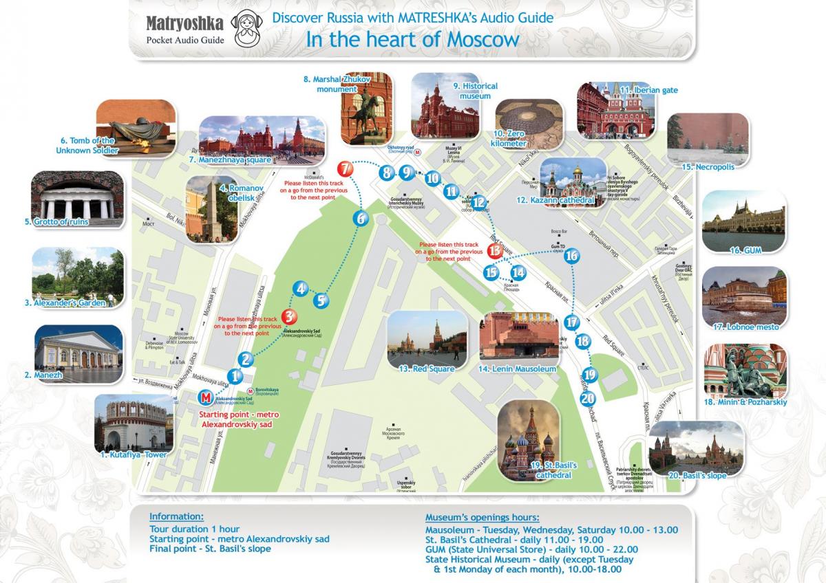 Moskva reisi kaart