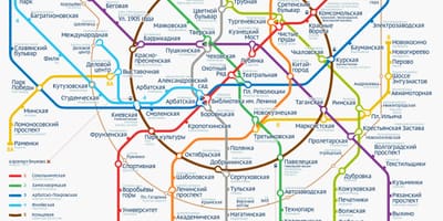 Moskva metroo kaart