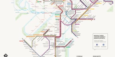 Kaart Moskva tramm